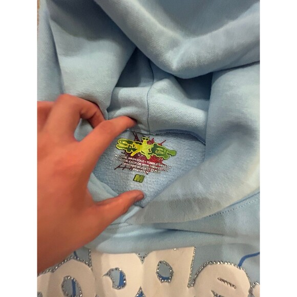 Sp5der hoodie Sky Blue size medium - Picture 4 of 4